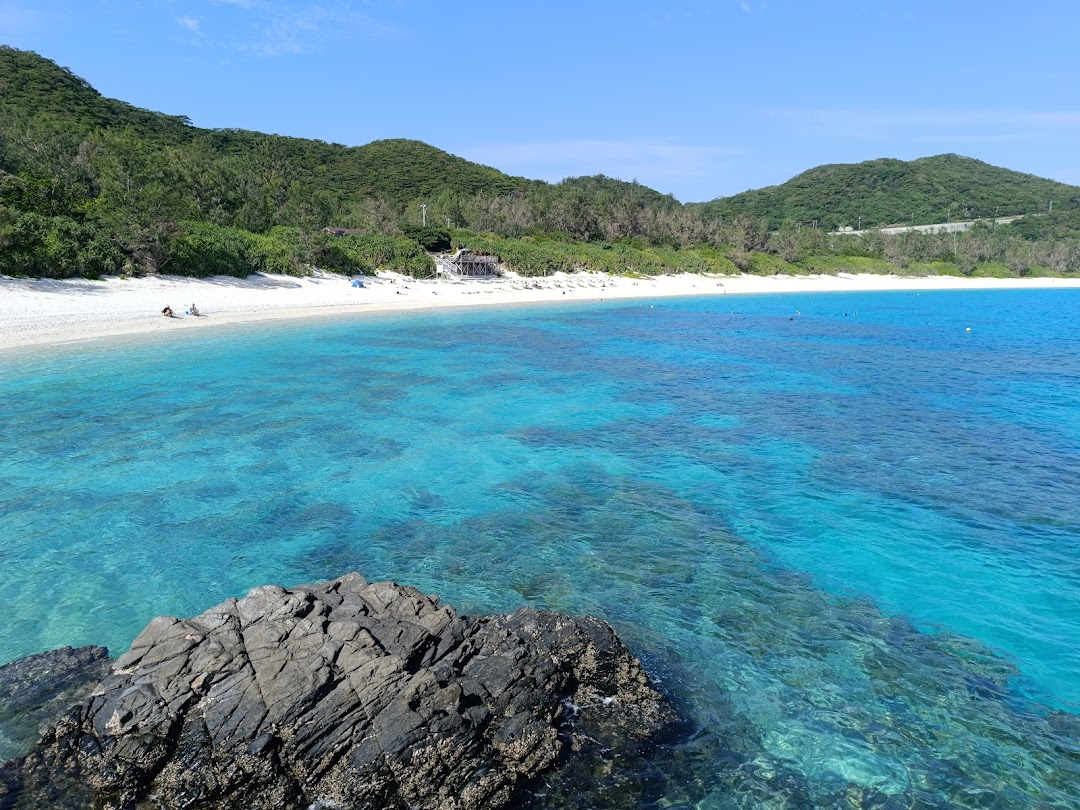 Okinawa ferry boat on clear water for a Kerama island day